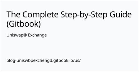 uniswap exchange gitbook documentation